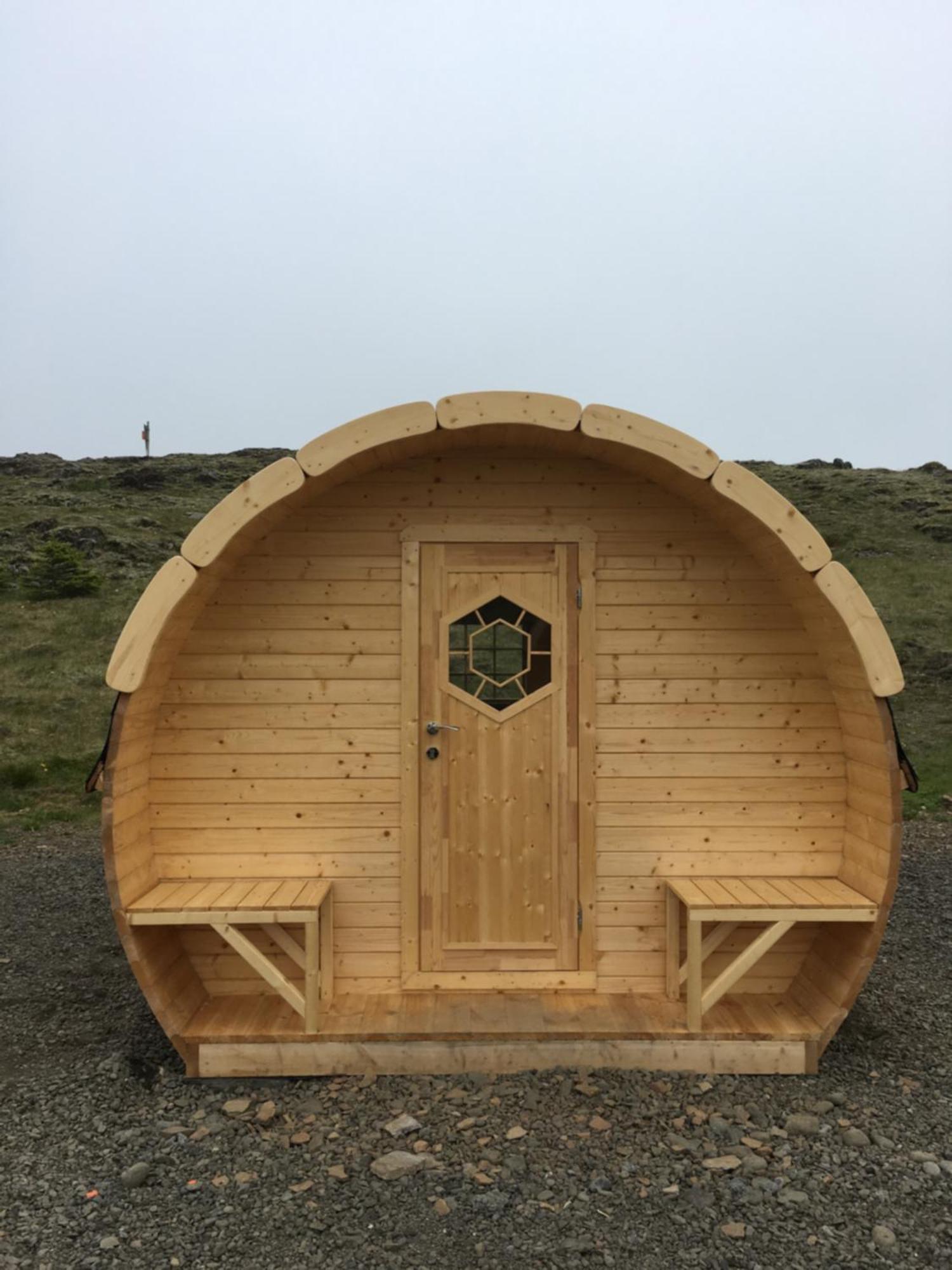 Framtid Camping Lodging Barrels Djupivogur Exterior photo